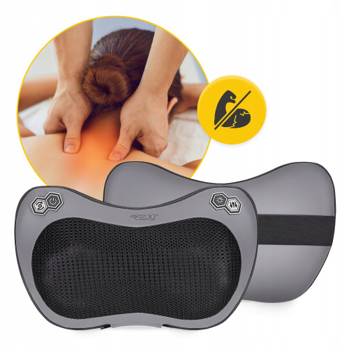 Массажная подушка  4FIZJO Shiatsu Pro+ Black - фото №2